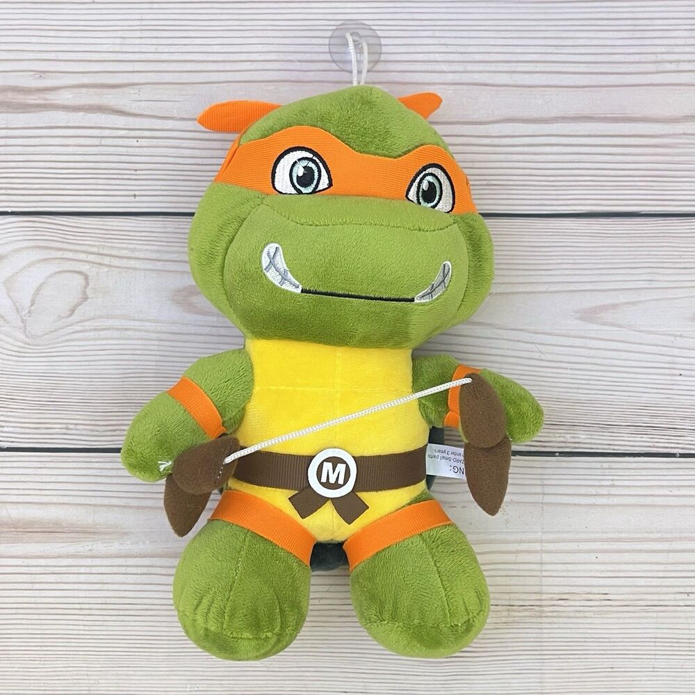 Michaelangelo TMNT Plush Window Cling 10" Teenage Mutant Ninja Turtle Mikey